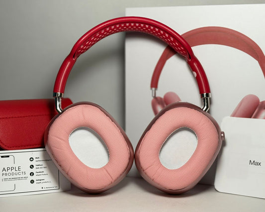 AirPods Max rojo coral estilo Apple con acabados suaves y sonido Hi-Fi – Apple Products