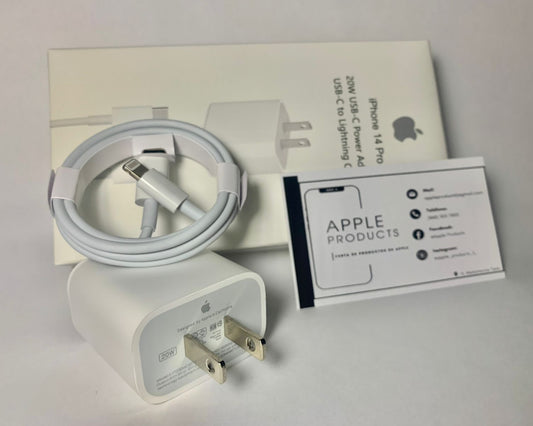 Cargador carga rápido estilo Apple con cable Lightning para iPhone – Apple Products